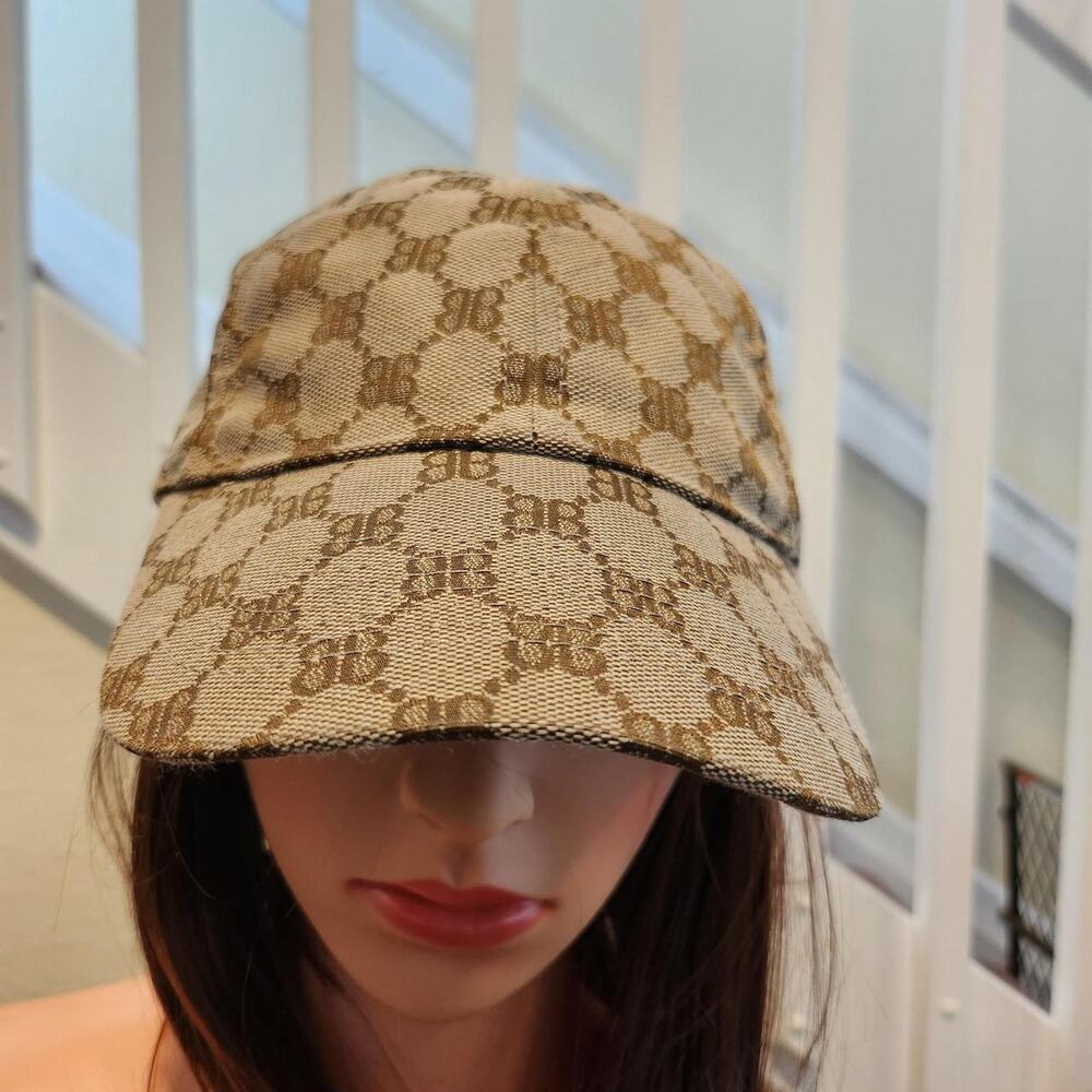Gucci x Balenciaga The Hacker Project BB monogram baseball cap